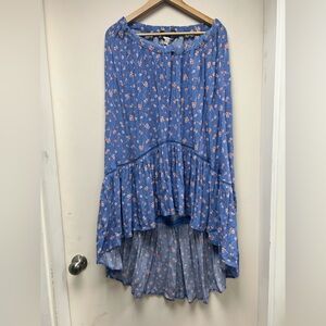 American Eagle Outfitters Blue Floral Skirt
